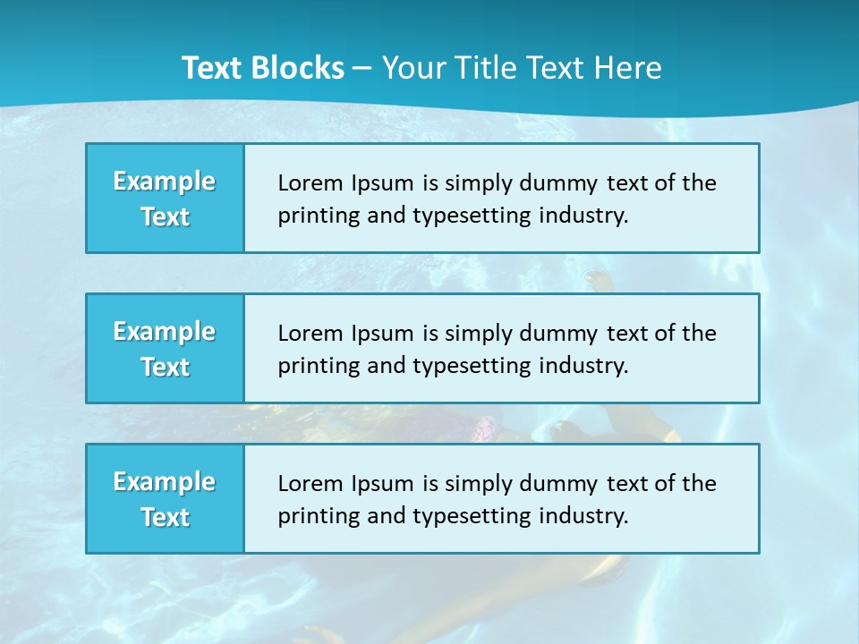 Island Blue Exercise PowerPoint Template