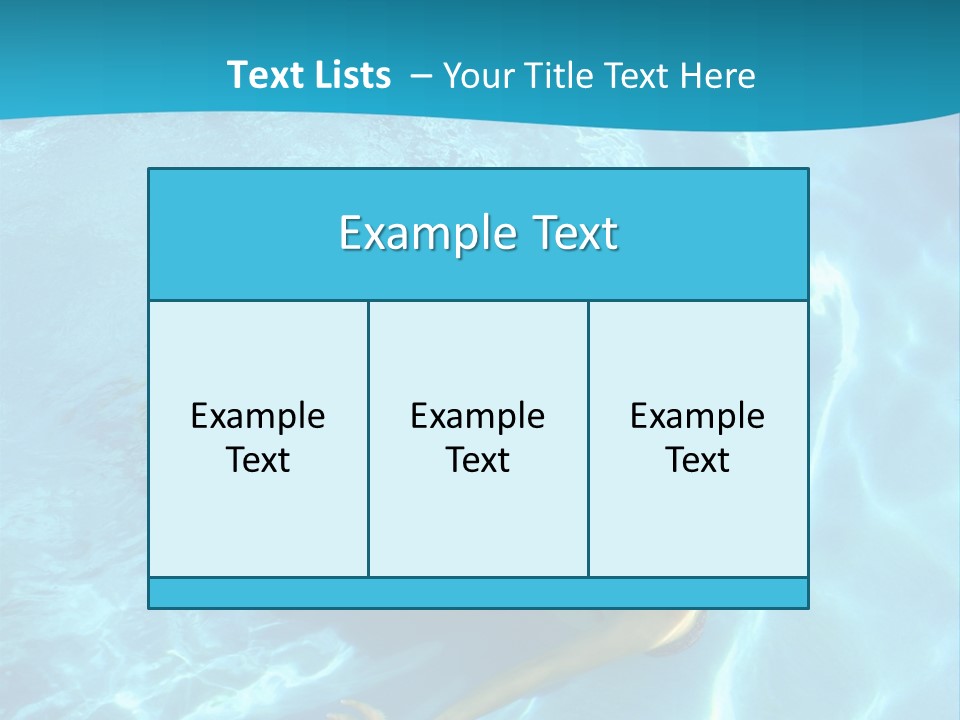Island Blue Exercise PowerPoint Template