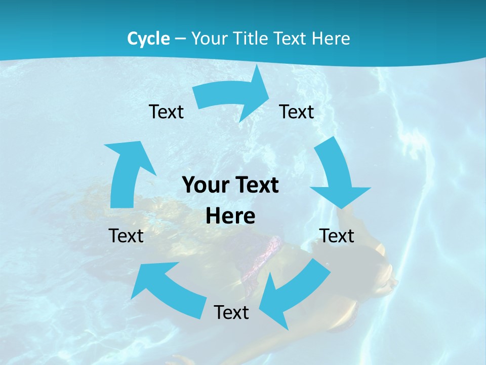 Island Blue Exercise PowerPoint Template