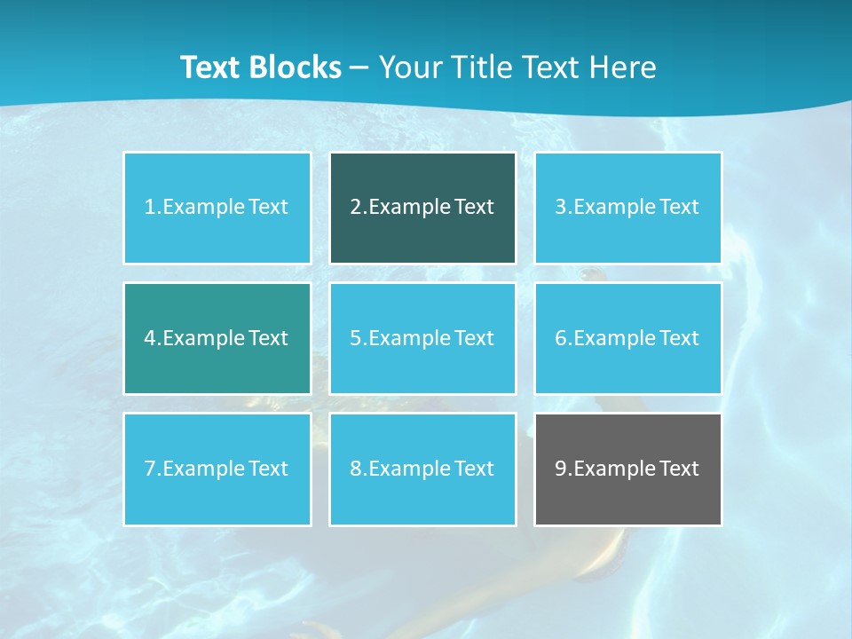 Island Blue Exercise PowerPoint Template