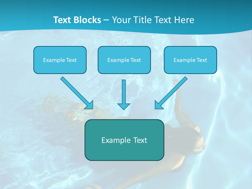 Island Blue Exercise PowerPoint Template