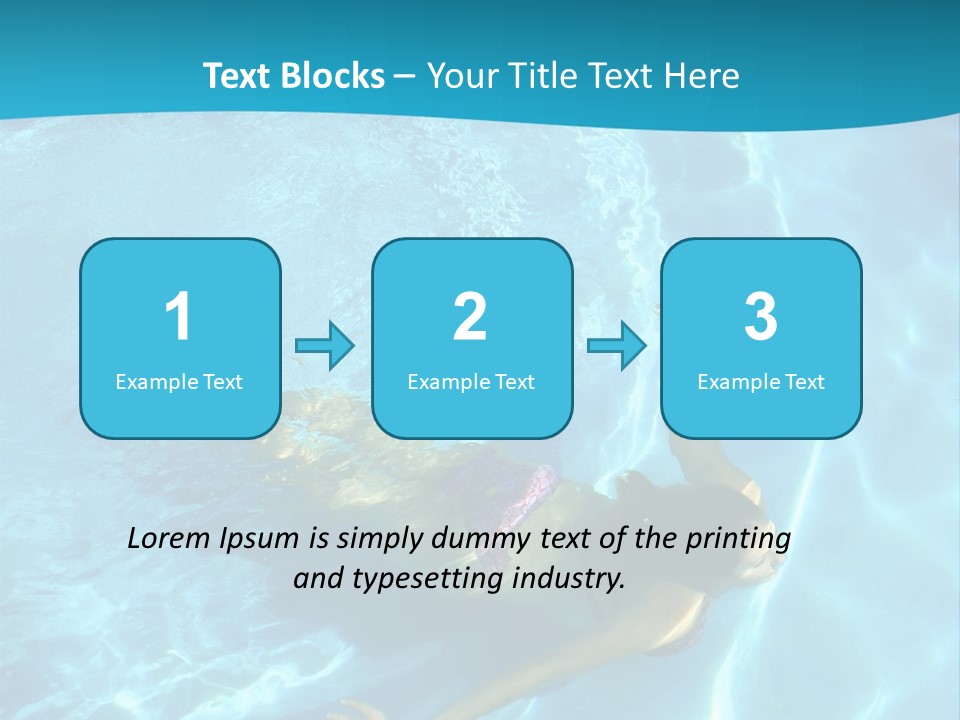 Island Blue Exercise PowerPoint Template