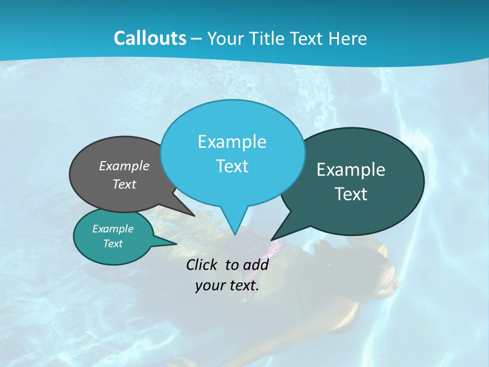 Island Blue Exercise PowerPoint Template