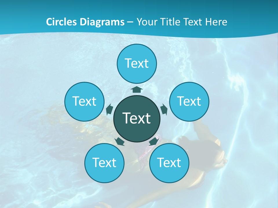 Island Blue Exercise PowerPoint Template