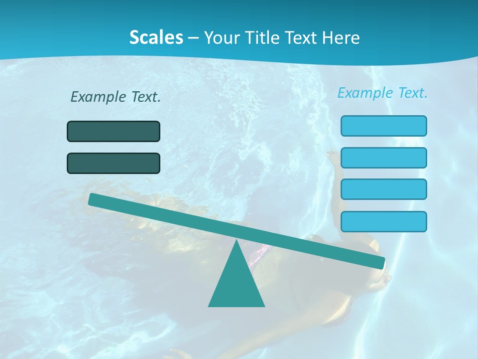 Island Blue Exercise PowerPoint Template