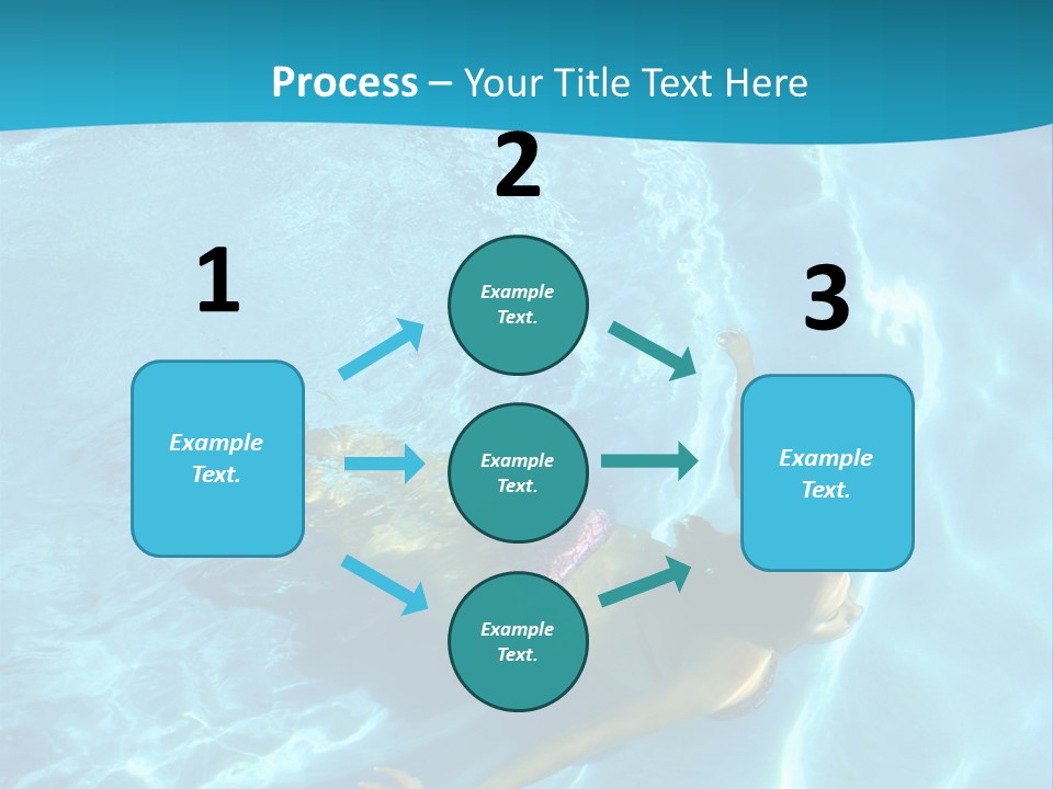 Island Blue Exercise PowerPoint Template