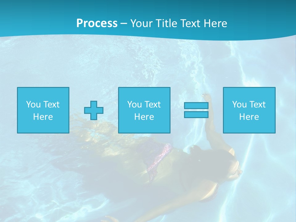 Island Blue Exercise PowerPoint Template