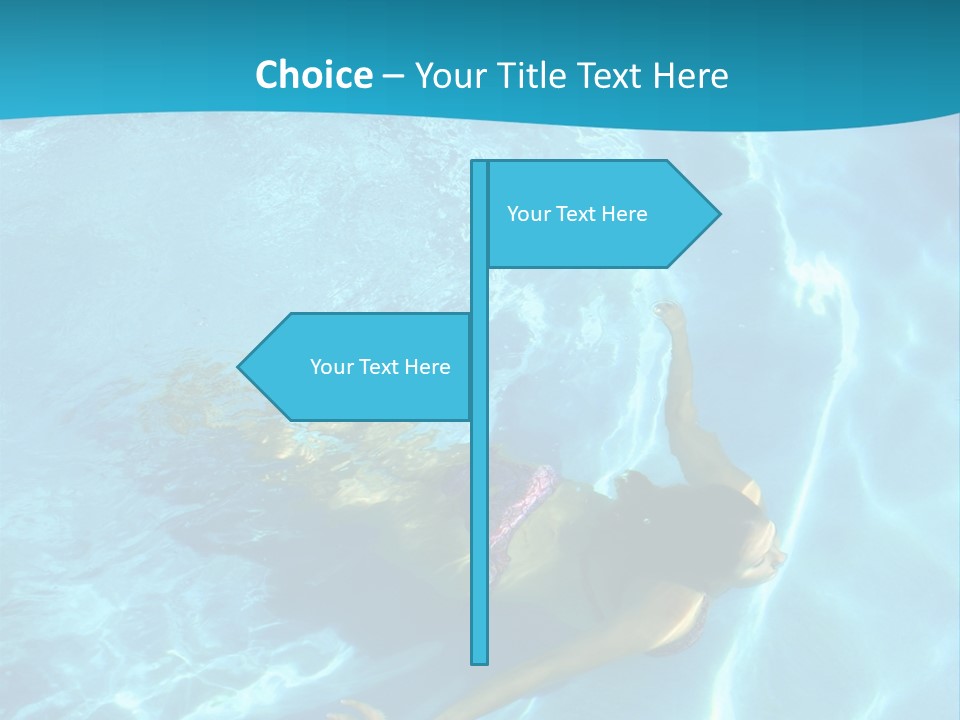 Island Blue Exercise PowerPoint Template