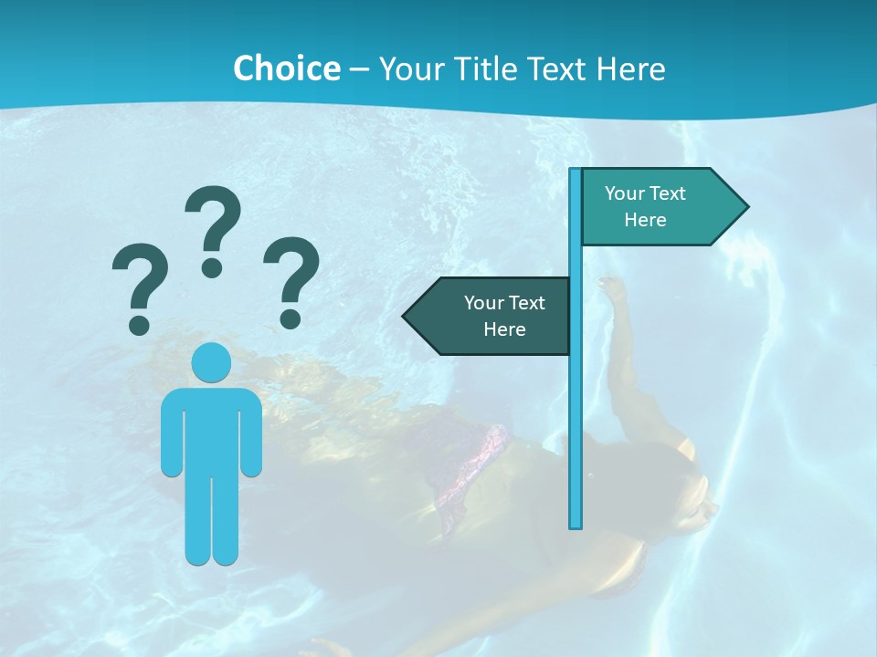 Island Blue Exercise PowerPoint Template