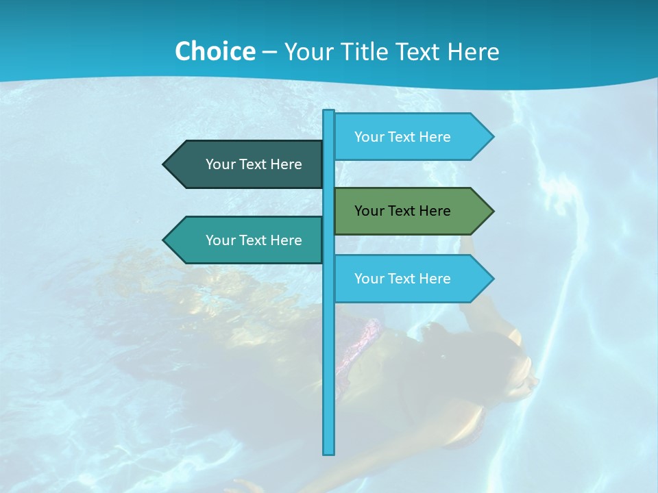 Island Blue Exercise PowerPoint Template