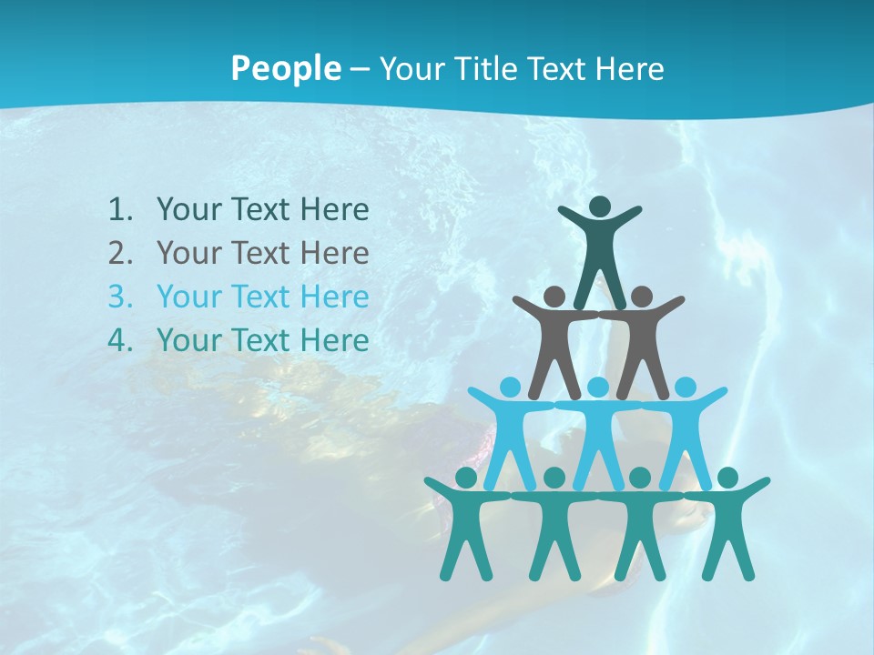 Island Blue Exercise PowerPoint Template
