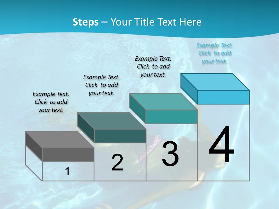 Island Blue Exercise PowerPoint Template