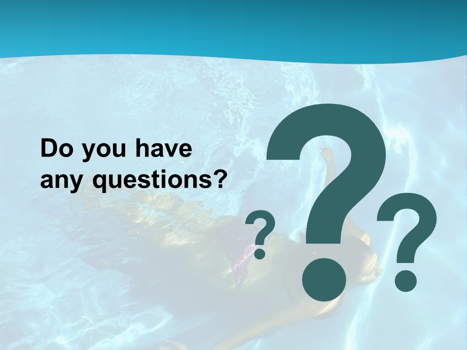 Island Blue Exercise PowerPoint Template