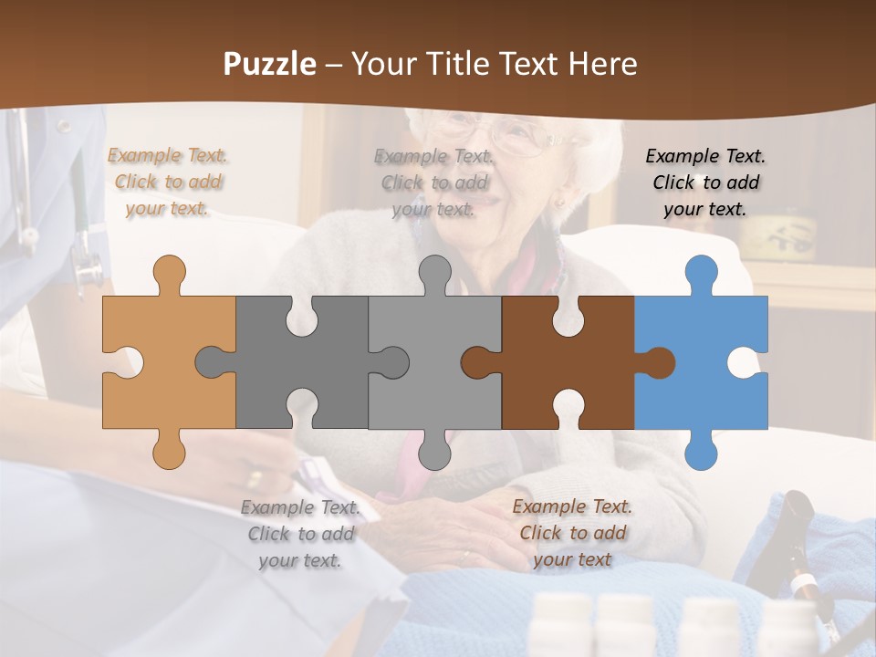 Healthcare Talking Home Visit PowerPoint Template