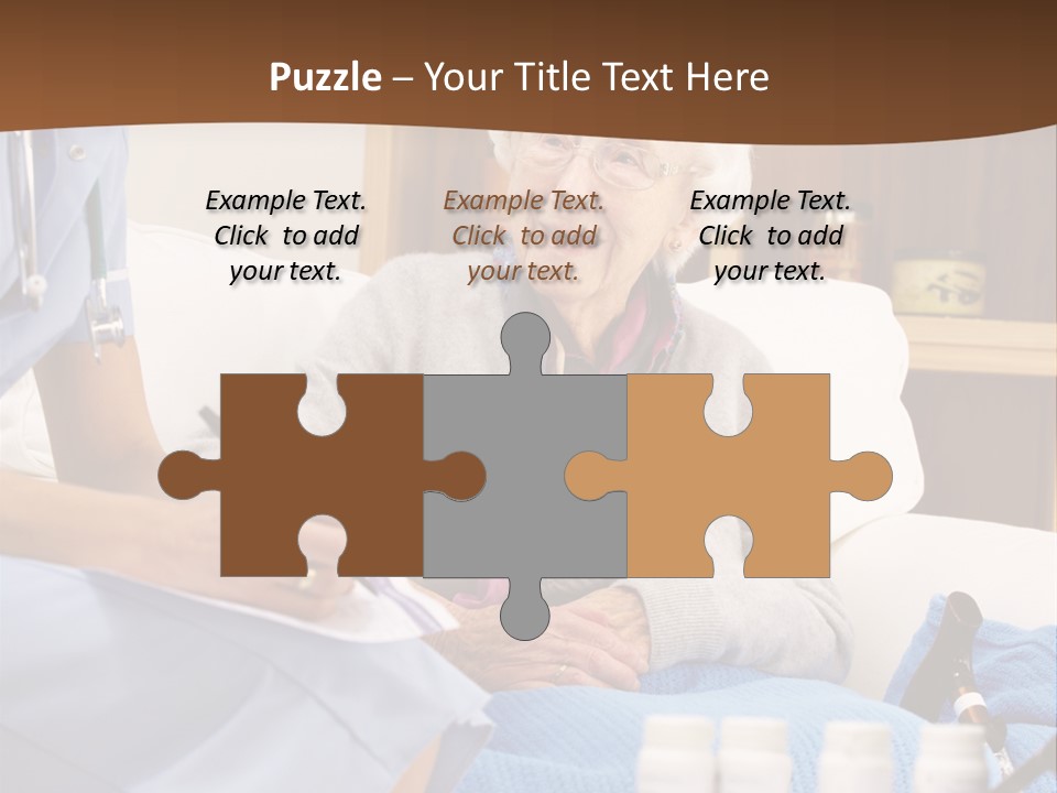 Healthcare Talking Home Visit PowerPoint Template