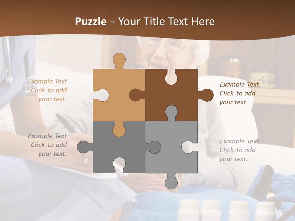 Healthcare Talking Home Visit PowerPoint Template