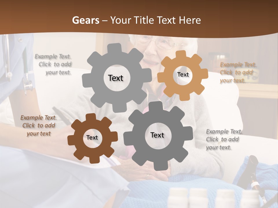 Healthcare Talking Home Visit PowerPoint Template