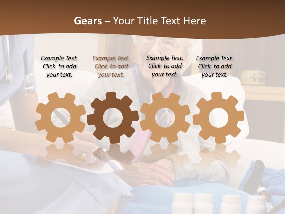 Healthcare Talking Home Visit PowerPoint Template