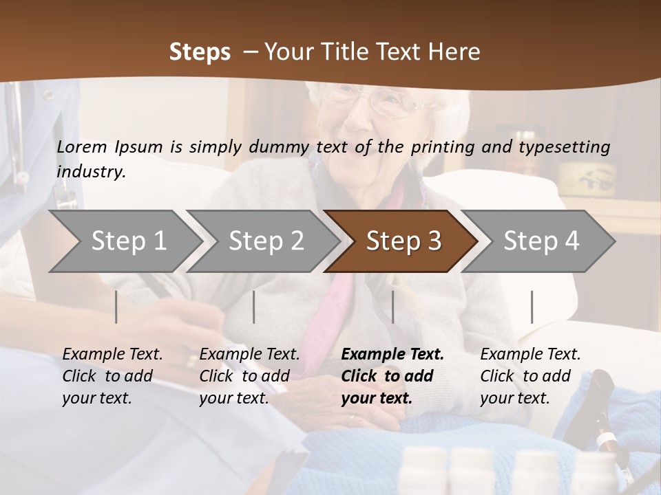 Healthcare Talking Home Visit PowerPoint Template