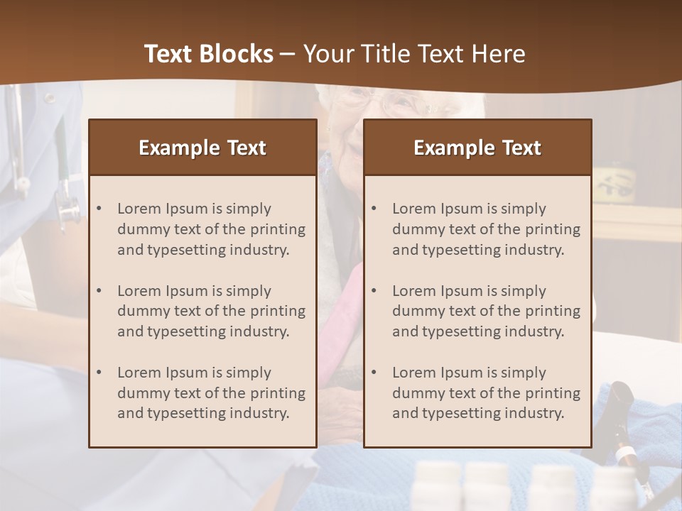Healthcare Talking Home Visit PowerPoint Template