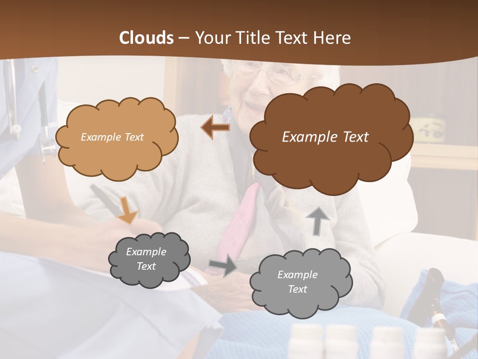 Healthcare Talking Home Visit PowerPoint Template