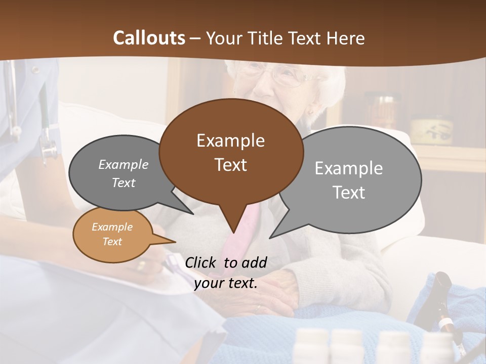Healthcare Talking Home Visit PowerPoint Template