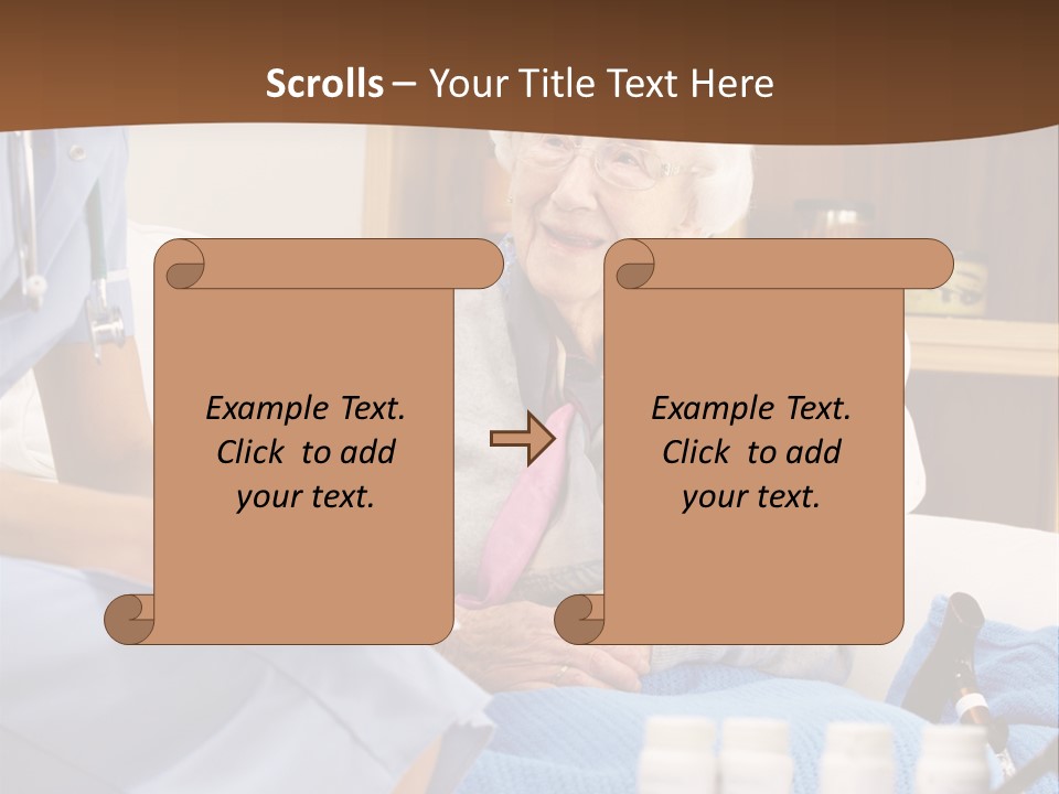 Healthcare Talking Home Visit PowerPoint Template
