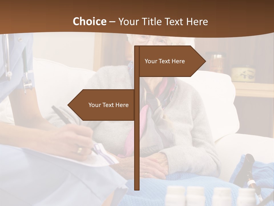 Healthcare Talking Home Visit PowerPoint Template