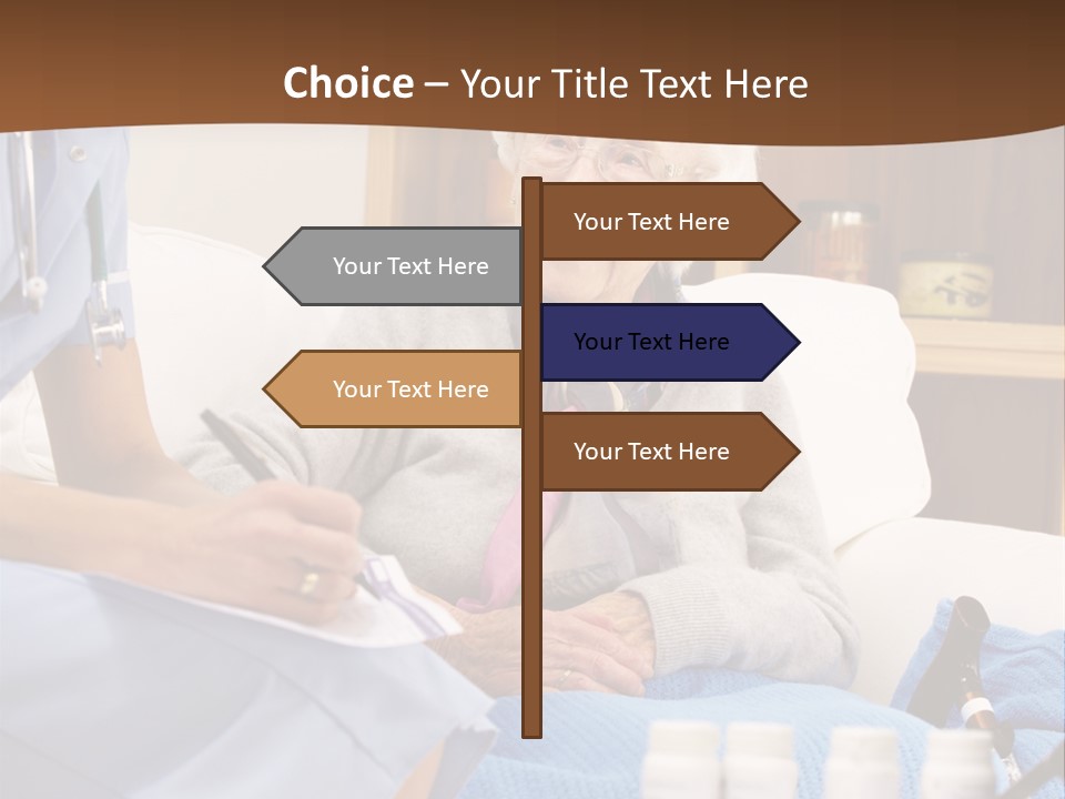 Healthcare Talking Home Visit PowerPoint Template