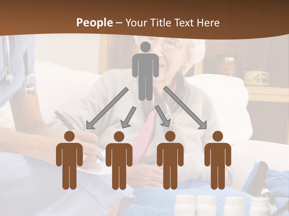 Healthcare Talking Home Visit PowerPoint Template