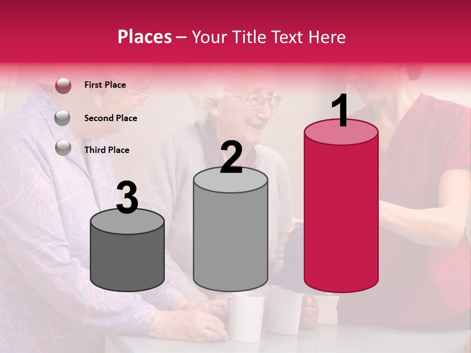 Forties Elderly At Home PowerPoint Template