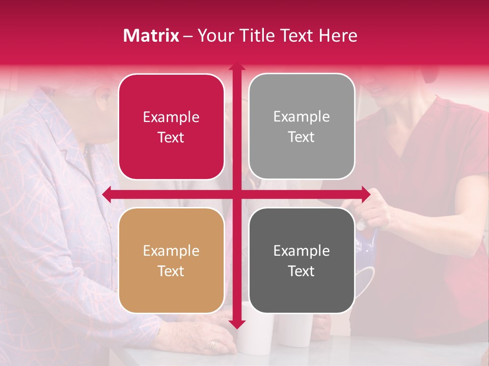 Forties Elderly At Home PowerPoint Template