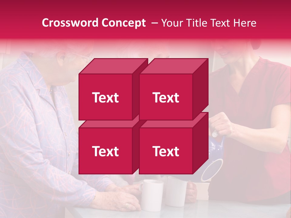 Forties Elderly At Home PowerPoint Template