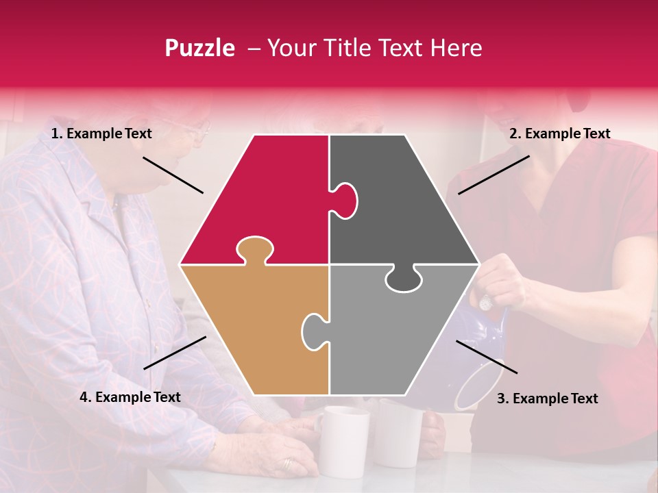 Forties Elderly At Home PowerPoint Template