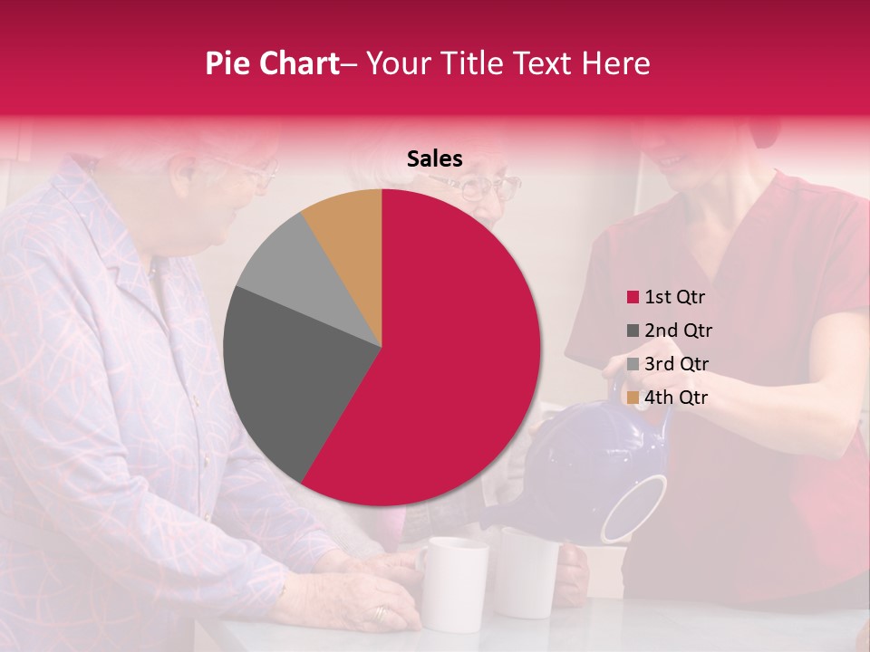 Forties Elderly At Home PowerPoint Template