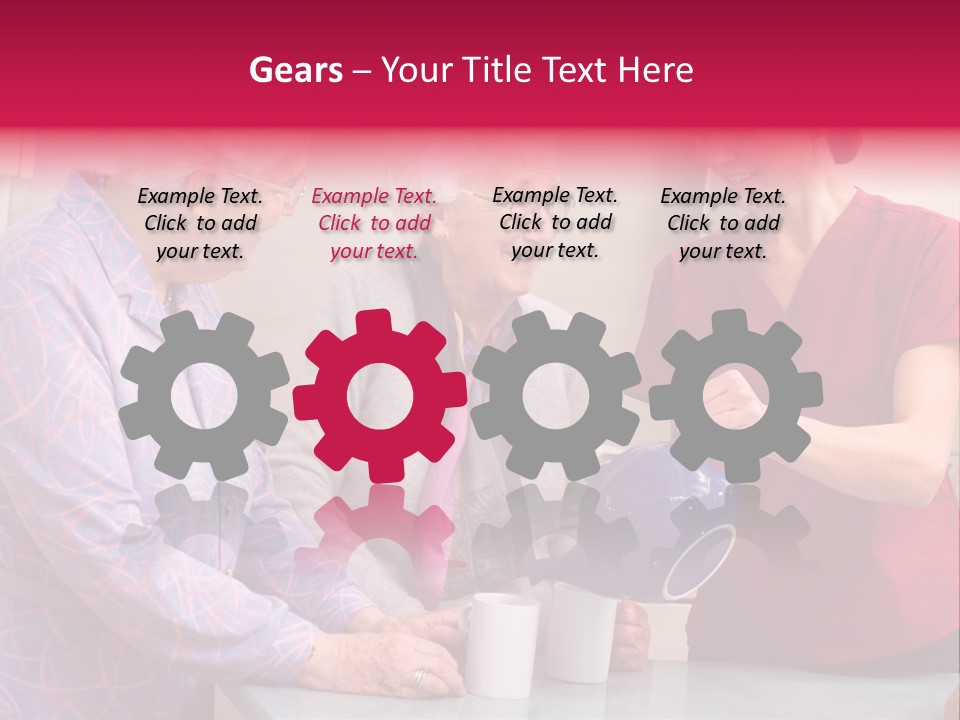 Forties Elderly At Home PowerPoint Template