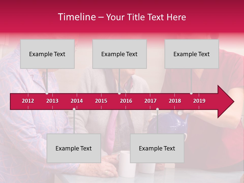 Forties Elderly At Home PowerPoint Template