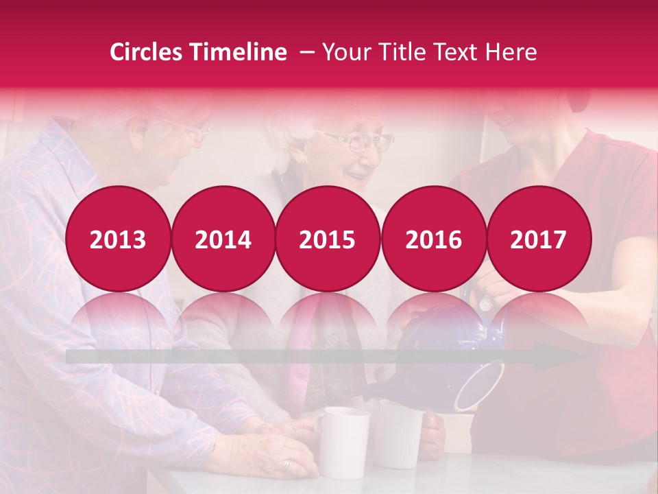 Forties Elderly At Home PowerPoint Template