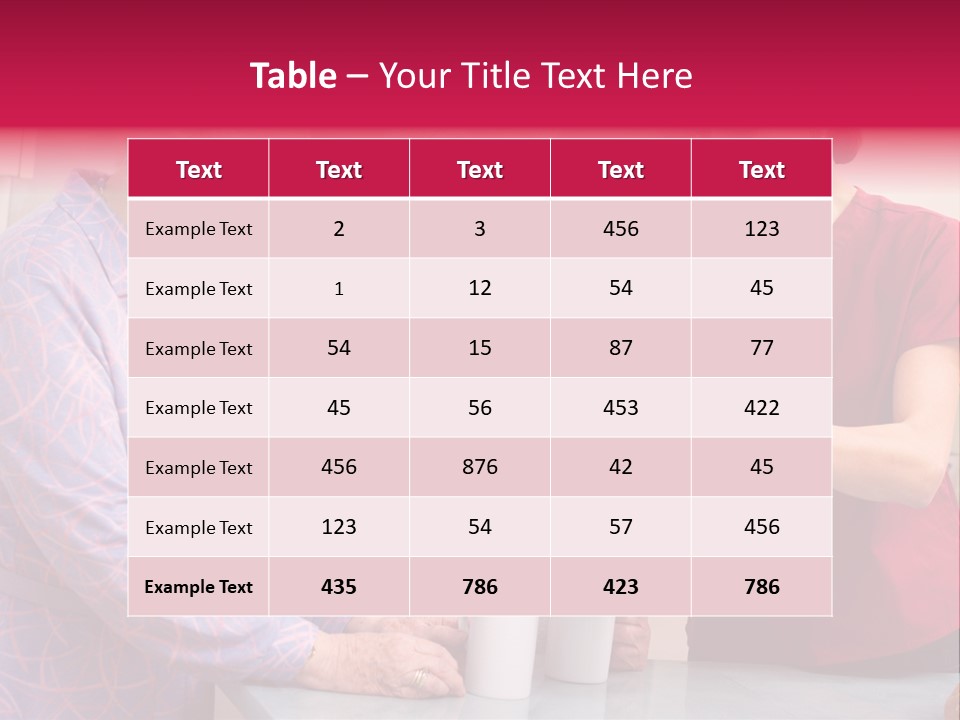 Forties Elderly At Home PowerPoint Template