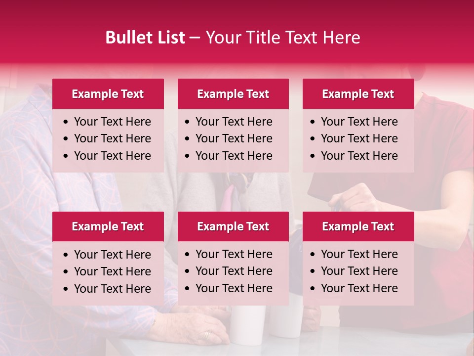 Forties Elderly At Home PowerPoint Template