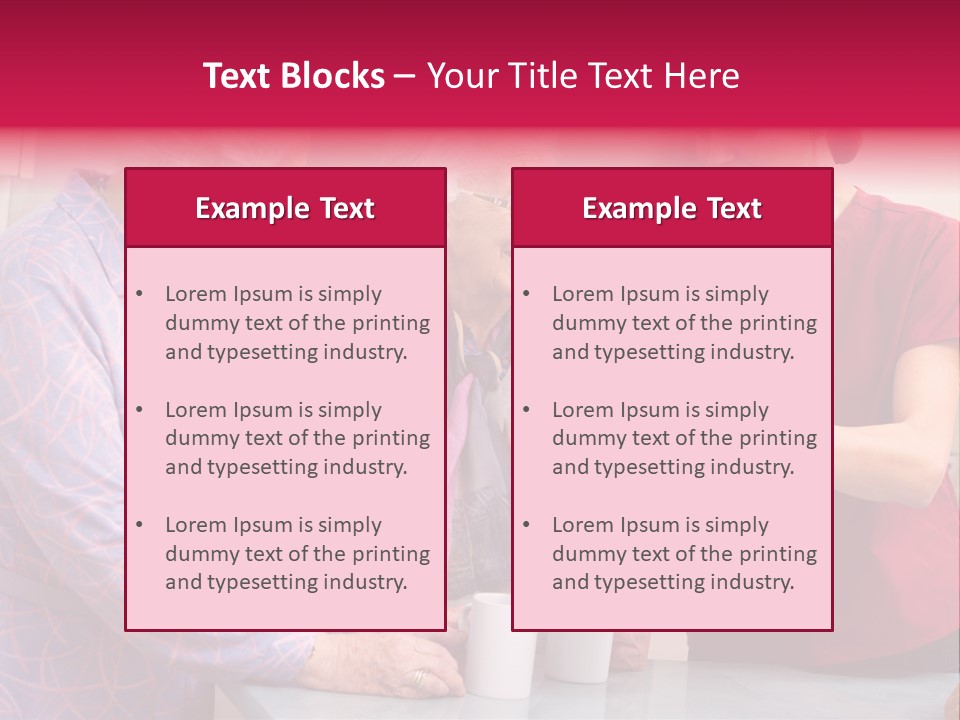 Forties Elderly At Home PowerPoint Template