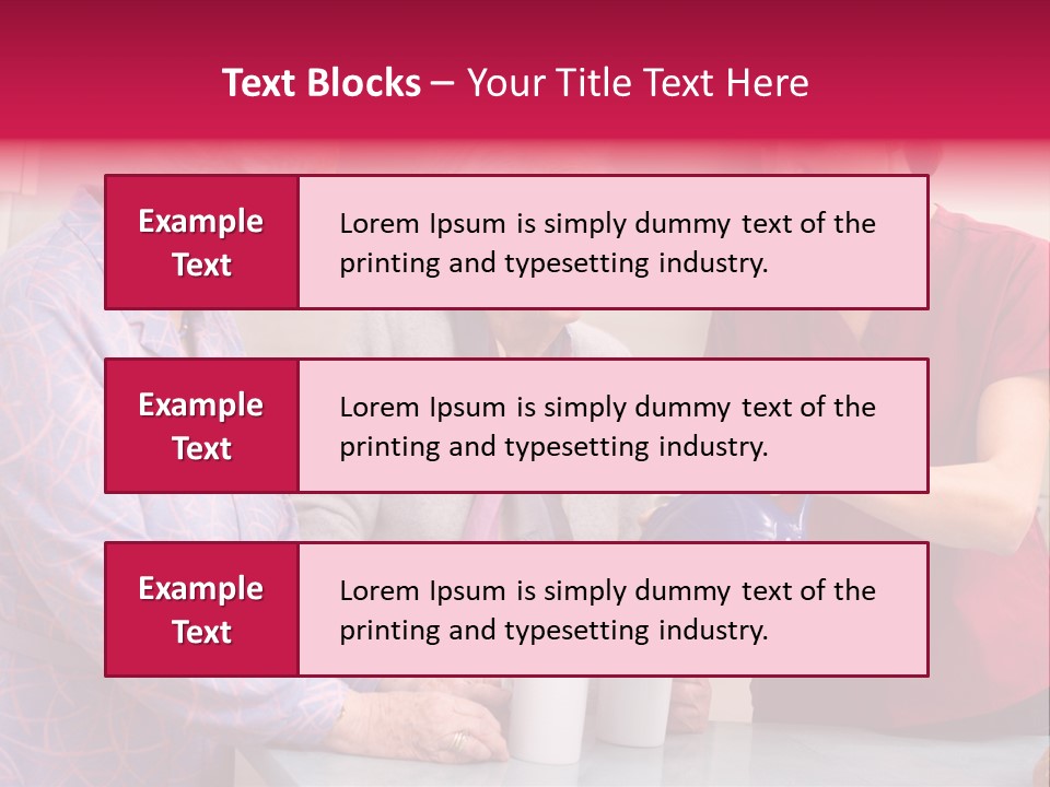 Forties Elderly At Home PowerPoint Template