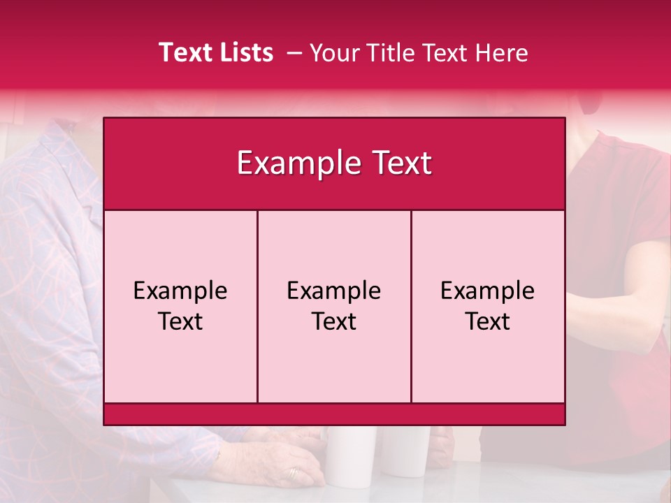 Forties Elderly At Home PowerPoint Template