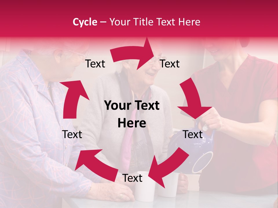 Forties Elderly At Home PowerPoint Template