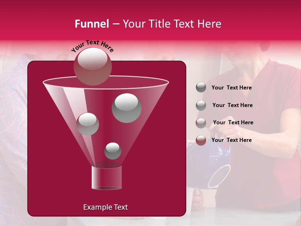 Forties Elderly At Home PowerPoint Template