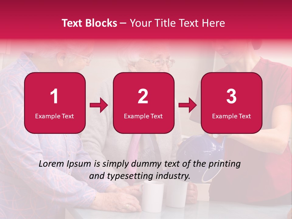 Forties Elderly At Home PowerPoint Template