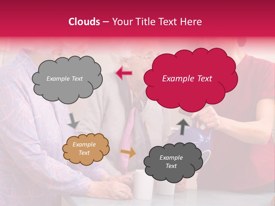 Forties Elderly At Home PowerPoint Template