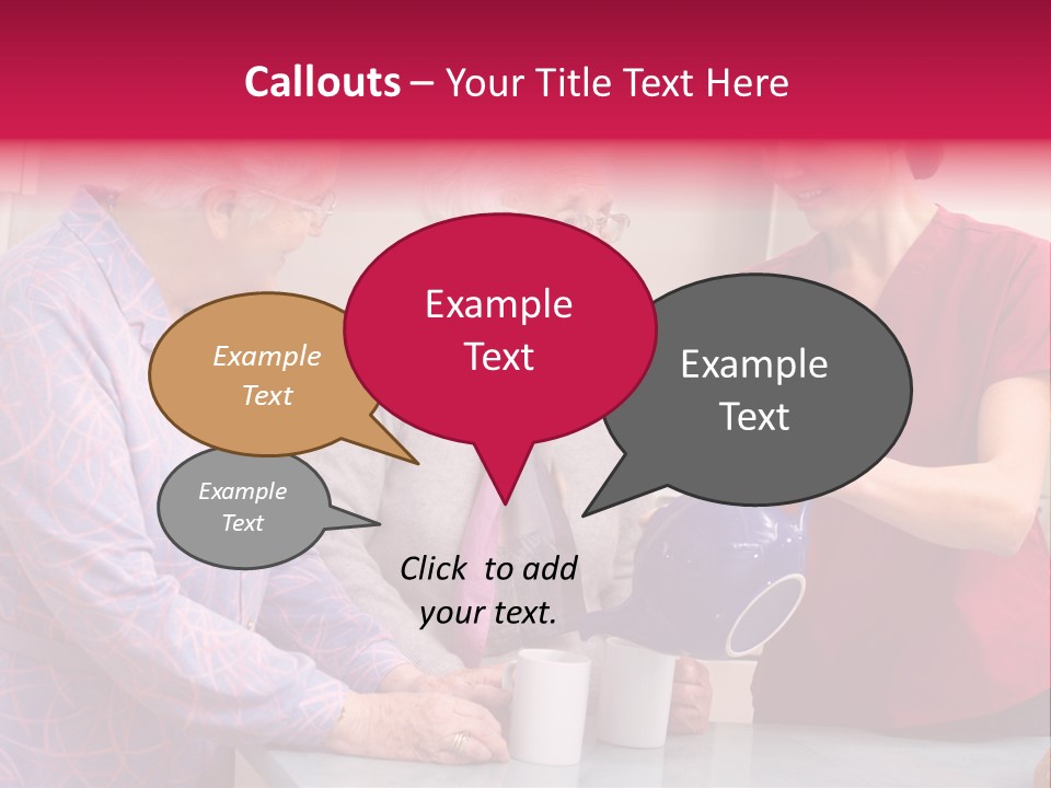 Forties Elderly At Home PowerPoint Template