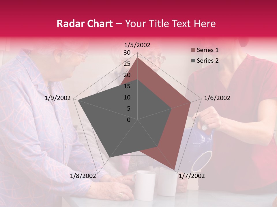 Forties Elderly At Home PowerPoint Template