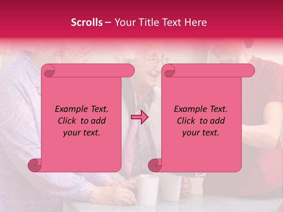 Forties Elderly At Home PowerPoint Template